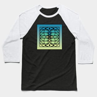 Doc Labs - Third Eye / Awakening (Geometric Art / Meditation / Yoga) - Version 3 - (Blue/Green) Baseball T-Shirt